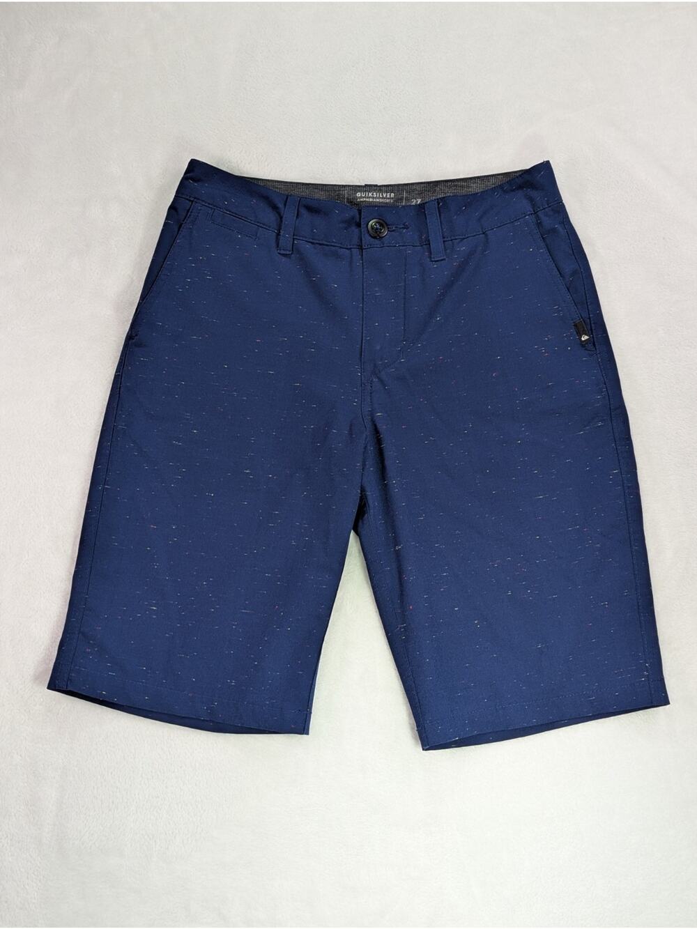 Quiksilver Amphibian DryFlight Hybrid Shorts Men 27 Navy Blue Speckled